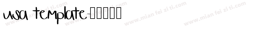 usa template字体转换